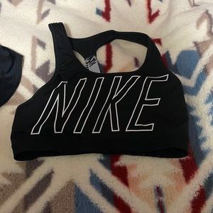 Black Nike sports bra